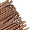 Us Cable Ties Cable Tie, 11 in., 50 lb, Brown Nylon, 100PK SD11BR100